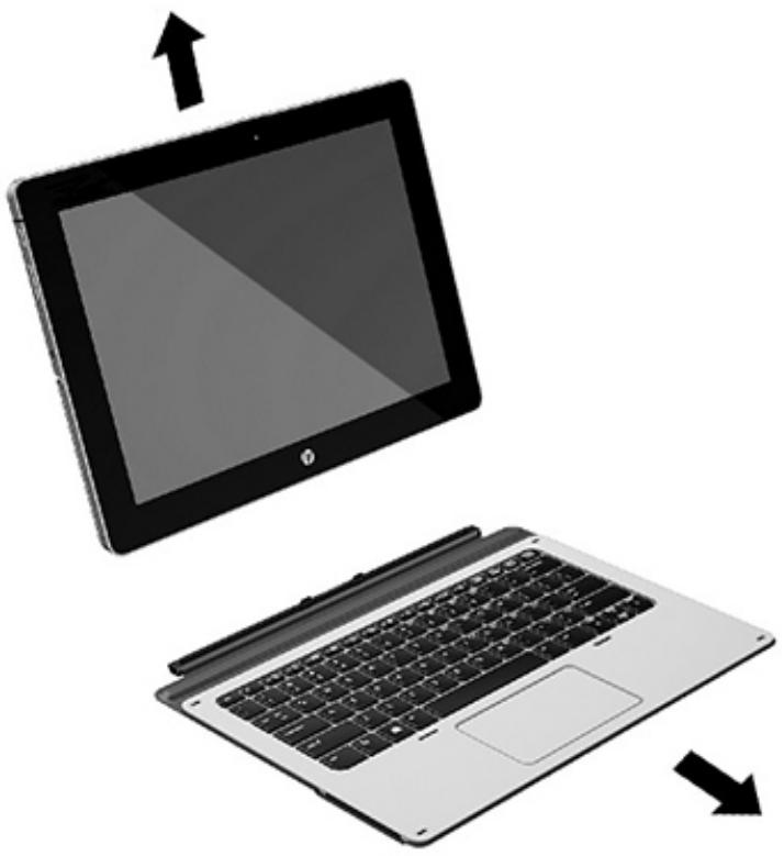 HP ELITE X2 - Retrait de la station clavier de la tablette - 1