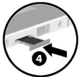 HP ELITE X2 - Insertion d'une carte microSD - 5