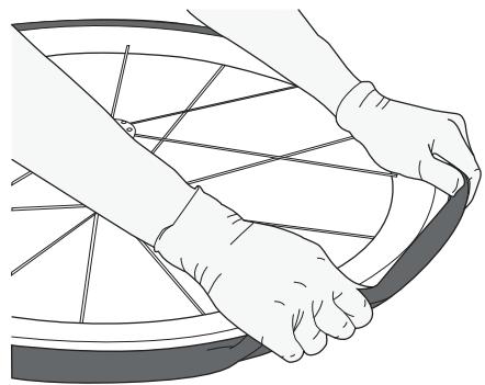 BONTRAGER WHEEL - Fixation du boyau à la jante - 4