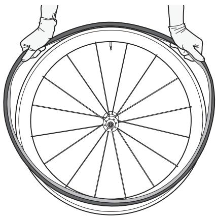 BONTRAGER WHEEL - Fixation du boyau à la jante - 1