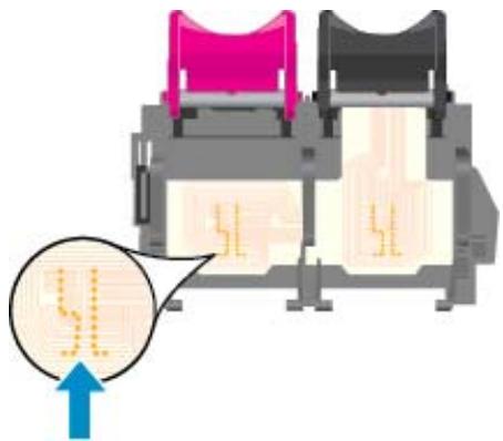 HP ENVY 4500 - Nettoyez les contacts des cartouches d'encre. - 7