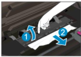 HP ENVY 4500 - Pour éliminer un bourrage papier du bac d'alimentation - 8