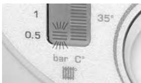 BULEX THEMATEK C24-F - Ma chaudière s'est arrêtée, le voyant rouge et l'indicateur de pression clignotent! - 1