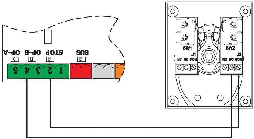 ADYX OMEGA - Connexion pour l'ouverture du vantail 1 uniquement (OPEN B) - 2