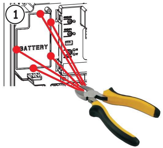ADYX OMEGA - Connxion des batteries (en OPTION) - 1