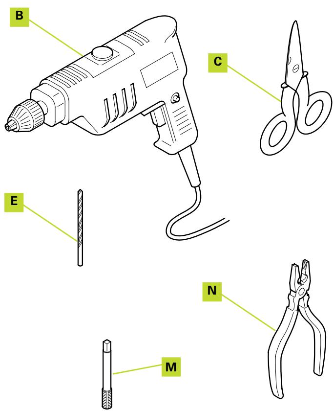 ADYX VEGA - OUTILS pour le montage (NON compris dans le KIT) - 2