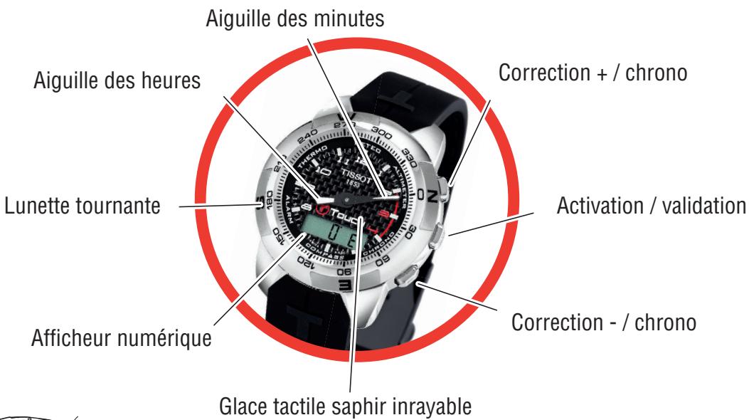 TISSOT T-TOUCH MULTIFONCTIONS - Mode d'emploi - 1
