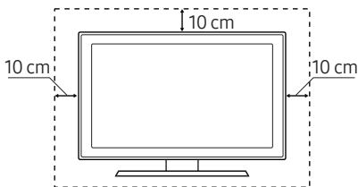 SAMSUNG UE40MU6175, UE65MU6175, UE49MU6175, UE55MU6175 - Tillhandahålla fullgod ventilation für din TV - 1