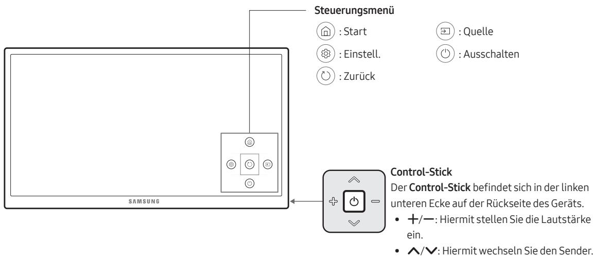 SAMSUNG UE40MU6175, UE65MU6175, UE49MU6175, UE55MU6175 - Verwendendes TV-Steuerungs - 1