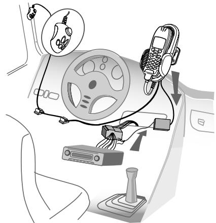 MR HANDSFREE CAR KIT GENIUS - Das Verbinden der elektrischen Geräte für die Strom- und Mute-Funktion [Stummschaltung] - 8