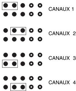 NICE FLOXB2R - Sélection des relais sur les canaux - 1