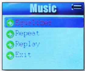 SWEEX MP600 - Réglages du mode musique/lecture - 2