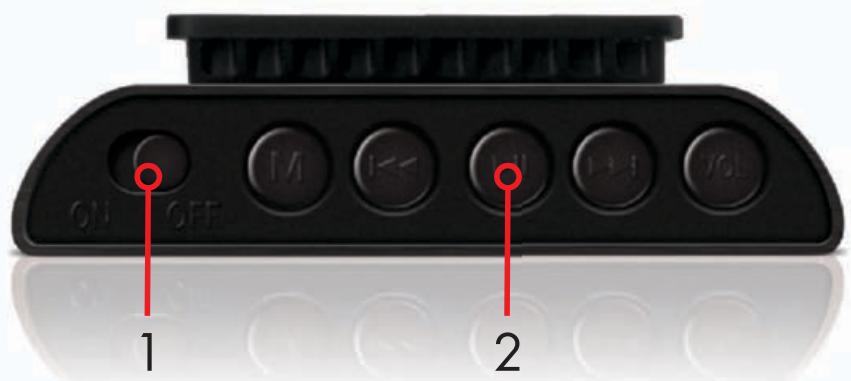 SWEEX MP602 - Mise sous/hors tension du lecteur MP4 Optimuo - 1