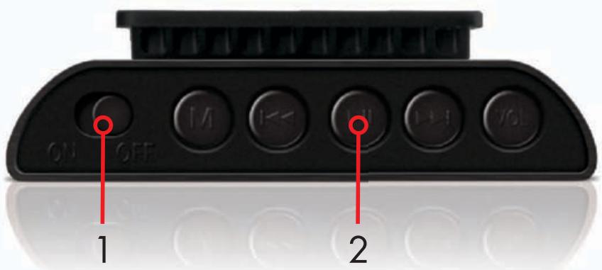 SWEEX MP604 - Mise sous/hors tension du lecteur MP4 Optimuo - 1