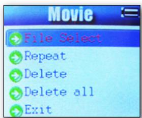 SWEEX MP607 - Réglages du mode film/lecture - 1