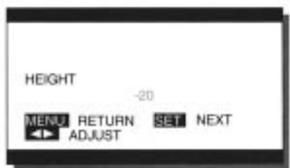 FUJITSU HTM-42A - Effectuez le réglage avec le bouton ADJUST. - 1