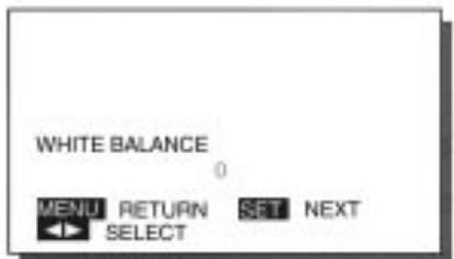 FUJITSU HTM-42A - Effectuez le calage de la balance des blancs. - 1