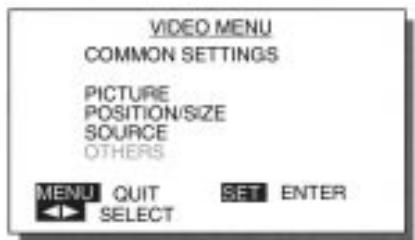 FUJITSU HTM-42A - Choisissez le paramètre de réglage. - 1