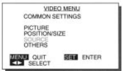 FUJITSU HTM-42A - Choisissez le paramètre de réglage. - 1