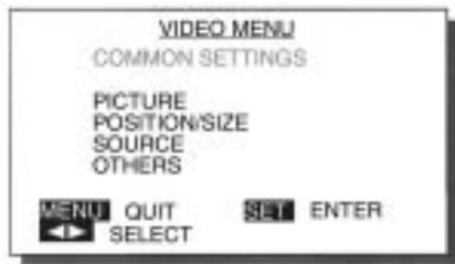 FUJITSU HTM-42A - Choisissez le paramètre de réglage. - 1
