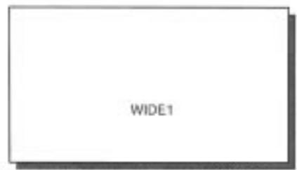 FUJITSU HTM-42A - Choisir la dimension d'écran désirée avec le bouton WIDE. - 2