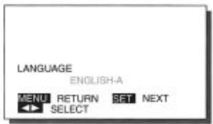 FUJITSU HTM-42A - SELECTION DE LA LANGUE (LANGUE D'AFFICHAGE) - 1