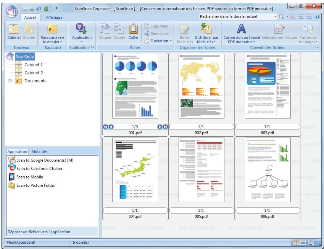 FUJITSU SCANSNAP IX100 - Dans le quick menu. - 1