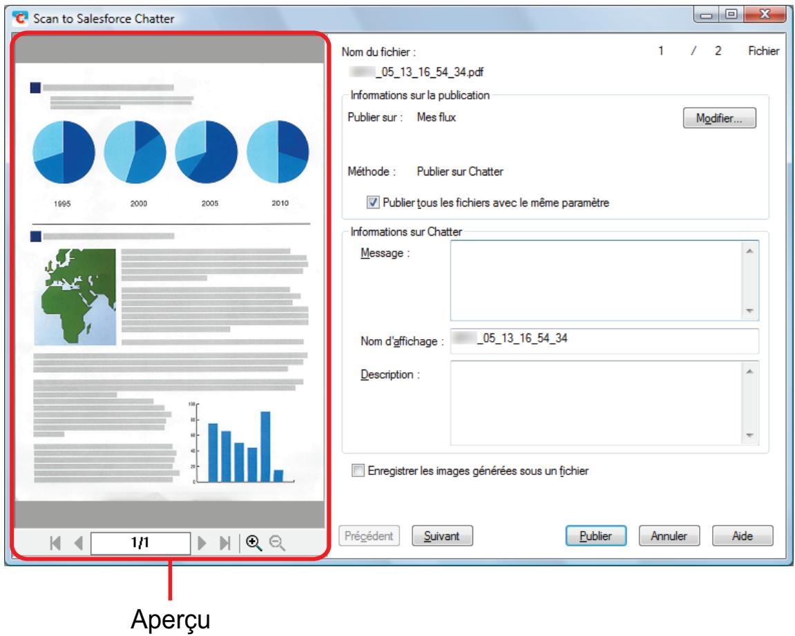 FUJITSU SCANSNAP IX100 - Confirmez l'image numérique dans le volet de prévisualisation. - 1
