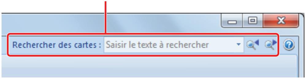 FUJITSU SCANSNAP IX100 - Effectuer une recherche avec la barre d'outils de recherche basique de cardminder - 1