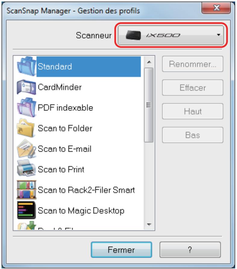 FUJITSU SCANSNAP IX100 - Modifier les paramètres de chaque scansnap - 2