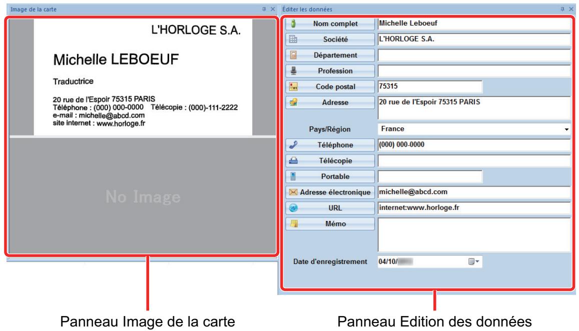FUJITSU SCANSNAP IX100 - Vérifiez les données de la carte. - 1