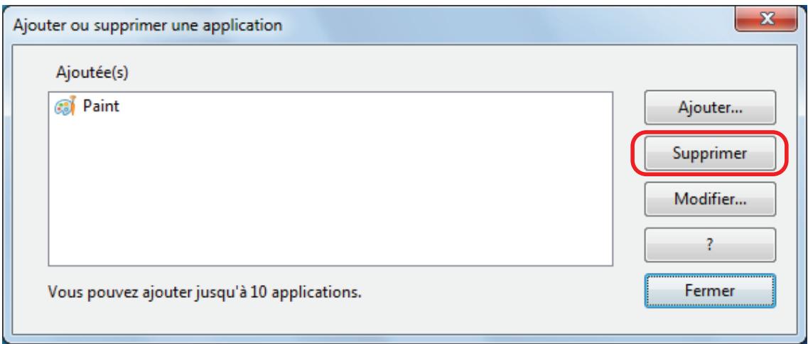FUJITSU SCANSNAP IX100 - Supprimer une application - 1