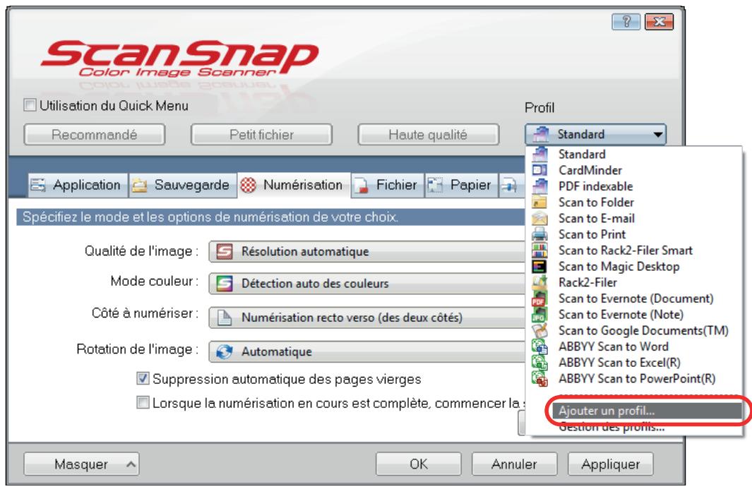 FUJITSU SCANSNAP IX100 - Ajouter des profils - 2