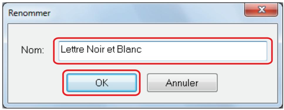 FUJITSU SCANSNAP IX100 - Saisissez un nouveau nom, puis cliquez sur le bouton [OK]. - 1