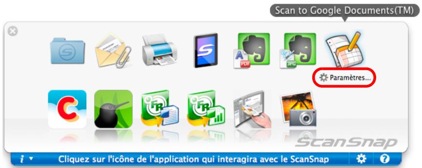 FUJITSU SCANSNAP S1100I - Modifiez les paramètres de Scan to Google Documents(TM). (Ou rendez-vous à l'objet 5.). - 1