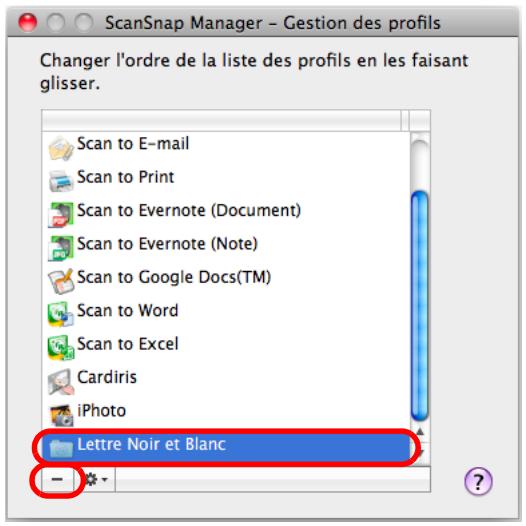 FUJITSU SCANSNAP S1100I - Sélectionnez un profil, puis cliquez sur le bouton - - 1