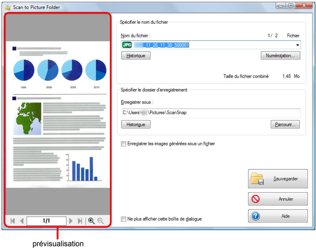 FUJITSU SCANSNAP S1100I - Confirmez l'image numérique dans le volet de prévisualisation. - 1