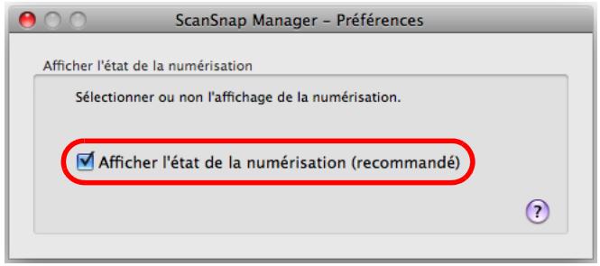 FUJITSU SCANSNAP S1100I - Decochez la case Afficher l'etat de la numérisation (recommandé). - 1