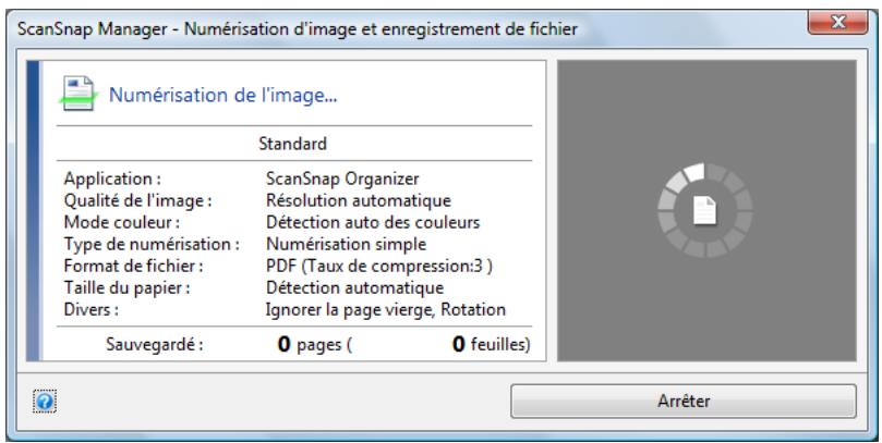 FUJITSU SCANSNAP S1100I - Appuyez sur la touche [Scan/Stop] du ScanSnap pour démarrer la numérisation. - 3
