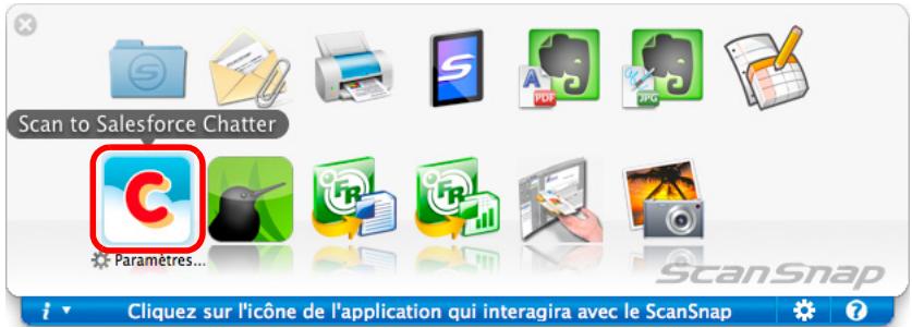 FUJITSU SCANSNAP S1100I - Cliquez sur l'icone de Scan to Salesforce Chatter. - 1
