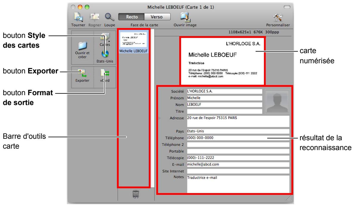FUJITSU SCANSNAP S1100I - Confirmez l'image numérique et le résultat de la reconnaissance textuelle. - 1
