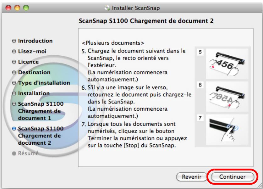 FUJITSU SCANSNAP S1100I - Lisez les instructions puis cliquez sur le bouton Continuer. - 1