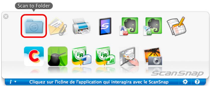 FUJITSU SCANSNAP S1100I - Double-cliquez sur l'icone Scan to Folder. - 1