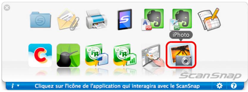 FUJITSU SCANSNAP S1100I - Cliquez sur le bouton iPhoto. - 1