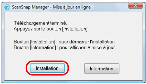 FUJITSU SCANSNAP S1100I - Cliquez sur le bouton Installation. - 1