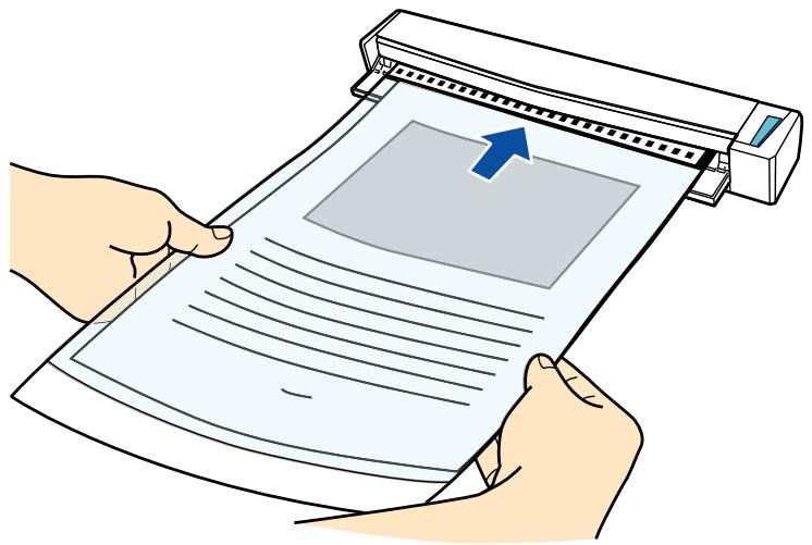 FUJITSU SCANSNAP S1100I - Insérez le document dans le Transparent. - 4