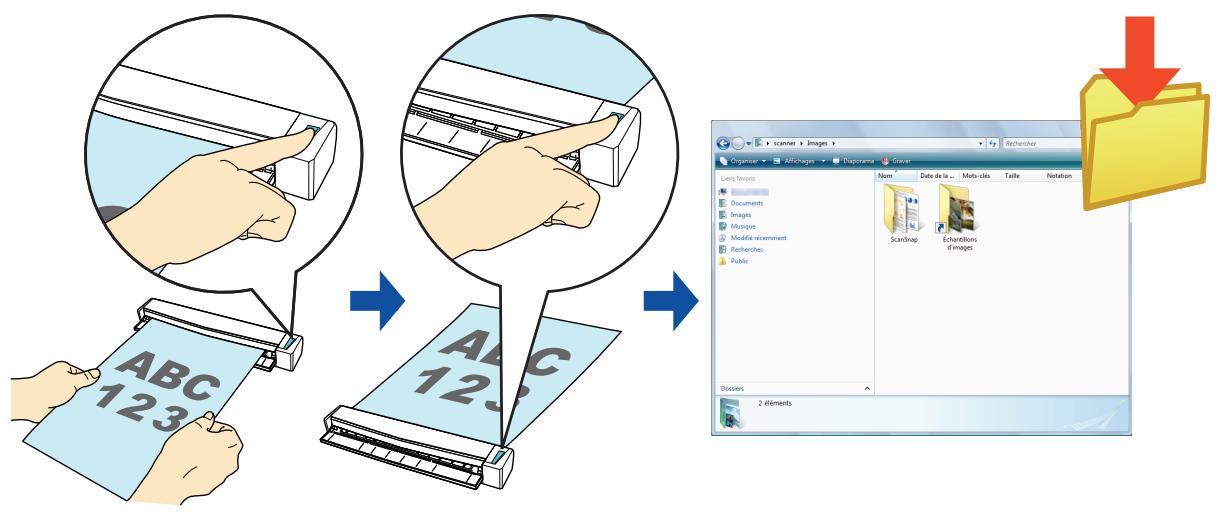 FUJITSU SCANSNAP S1100I - ■ Enregistrer dans le dossier d/images - 1