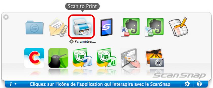 FUJITSU SCANSNAP S1100I - Cliquez sur l'icone de Scan to Print. - 1