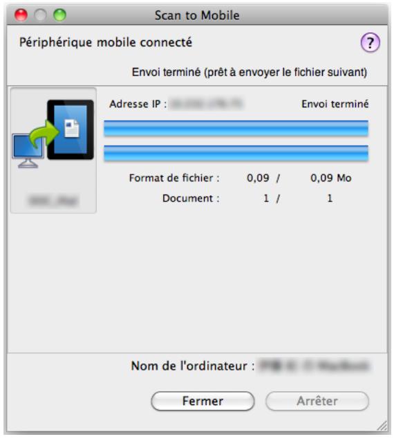 FUJITSU SCANSNAP S1100I - Sélectionnez un fichier PDF ou JPEG à enregistrer sur le périphérique mobile et cliquez sur le bouton Ouvrir. - 1