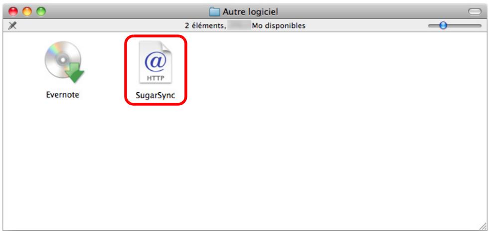 FUJITSU SCANSNAP S1100I - Double-cliquez sur l'icone SugarSync. - 1